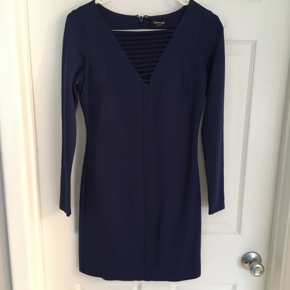 Blue Long Sleeve Dress